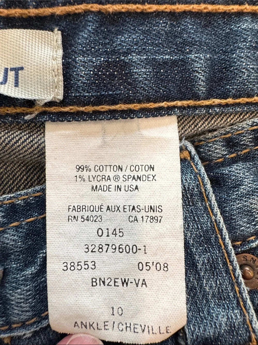 GAP Boot Cut Low Rise‎ Ankle Cheville Cotton Denim Women’s 10 Medium Wash